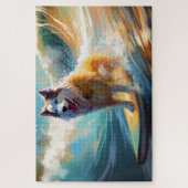 アラスカンマラムテビーチサーフィン絵画ズ ジグソーパズル (縦)