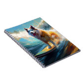 アラスカンマラムテビーチサーフィン絵画ズ ノートブック (右側)