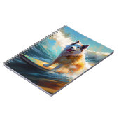 アラスカンマラムテビーチサーフィン絵画ズ ノートブック (左側)