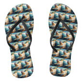 アラスカンマラムテビーチサーフィン絵画ズ ビーチサンダル (ソール)