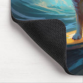 アラスカンマラムテビーチサーフィン絵画ズ マウスパッド (コーナー)