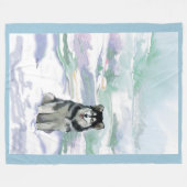 アラスカンマラムテフリースブランケット フリースブランケット (正面(横))