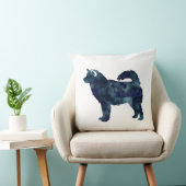 アラスカンマラムテブラックウォーターカラーシルエット クッション (椅子)