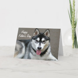アラスカンマラムテ犬の父の日 カード