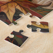 アラスカンマラムテ秋の収穫感謝祭の犬 ジグソーパズル (側面)