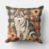 アラスカンマラムテ秋水彩花 クッション (正面)