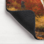 アラスカンマラムテ紅葉秋インスパイア マウスパッド (コーナー)