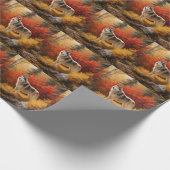 アラスカンマラムテ紅葉秋インスパイア ラッピングペーパー (角)