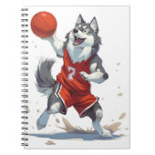 アラスカンマラムテ遊ドッグズバスケットボール ノートブック (正面)