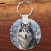 アラスカンマラムテ キーホルダー (正面)