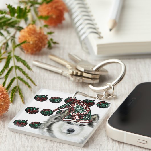 アラスカンマラムテ キーホルダー (正面右)