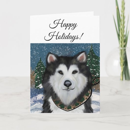 アラスカンマラムテ サンキューカード (正面)