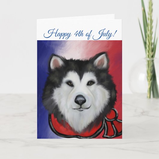 アラスカンマラムテ サンキューカード (正面)