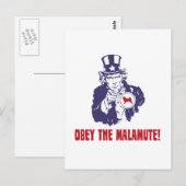 アラスカンマラムテ ポストカード (正面/裏面)