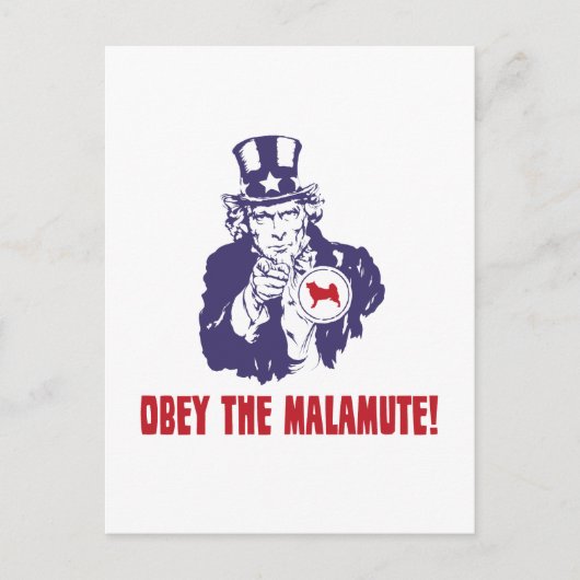 アラスカンマラムテ ポストカード (正面)