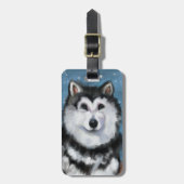 アラスカンマラムテ ラゲッジタグ (正面縦)