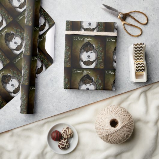 アラスカンマラムテ ラッピングペーパー (クラフト)