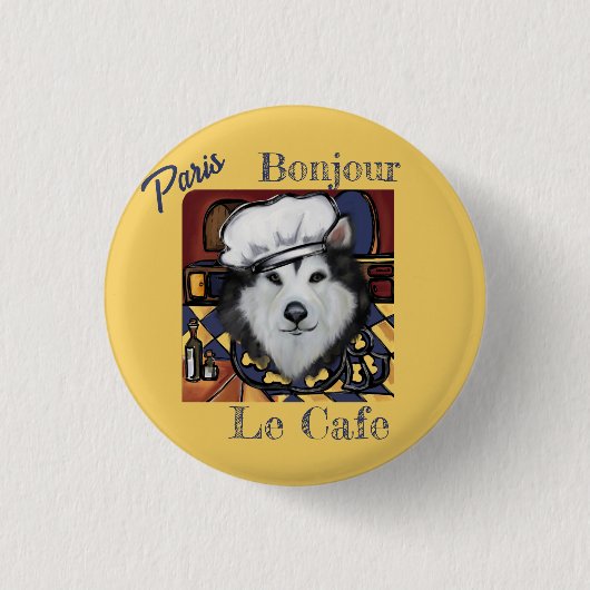 アラスカンマラムテ 缶バッジ (正面)