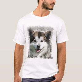 アラスカンマラムートアートギフト Tシャツ