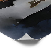 アラスカンマラムートインクのポートレート ポスター (角)