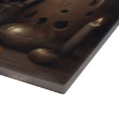 アラスカンマラムートカボンプキンハロウィンホラー カッティングボード (角)