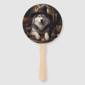 アラスカンマラムートカボンプキンハロウィンホラー ハンドファン (裏面)