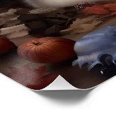 アラスカンマラムートカボンプキンハロウィンホラー ポスター (コーナー)