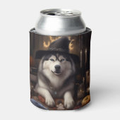 アラスカンマラムートカボンプキンハロウィンホラー 缶クーラー (缶正面)