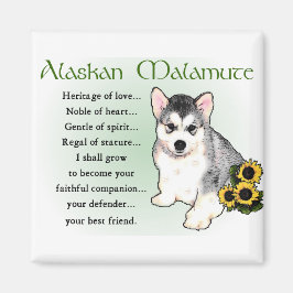 アラスカンマラムートギフト マグネット