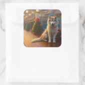 アラスカンマラムートクリスマスクルーズ:パワソムホリデー スクエアシール (バッグ)