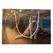 アラスカンマラムートクリスマスクルーズ：パワソムホリデー ラージペーパーバッグ (裏面)