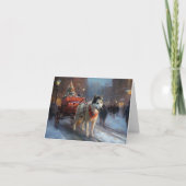 アラスカンマラムートクリスマスフェスティバルシーズン カード (正面)