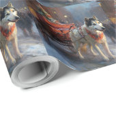 アラスカンマラムートクリスマスフェスティバルシーズン ラッピングペーパー (ロールコーナー)