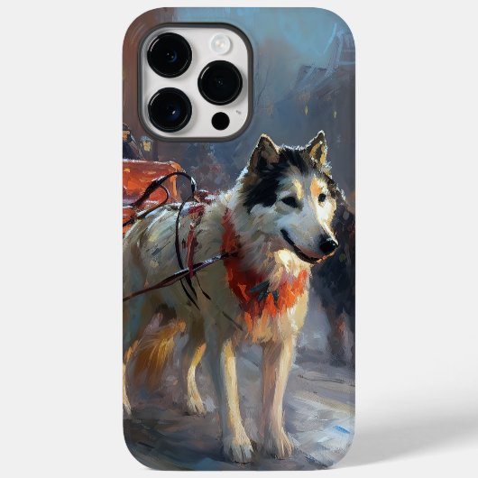 アラスカンマラムートクリスマスフェスティバルシーズン Case-Mate iPhoneケース (裏面)