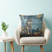 アラスカンマラムートクリスマスフェスティバル航海 クッション (椅子)