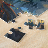 アラスカンマラムートクリスマスフェスティバル航海 ジグソーパズル (側面)