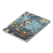 アラスカンマラムートクリスマスフェスティバル航海 ノートパッド (回転)