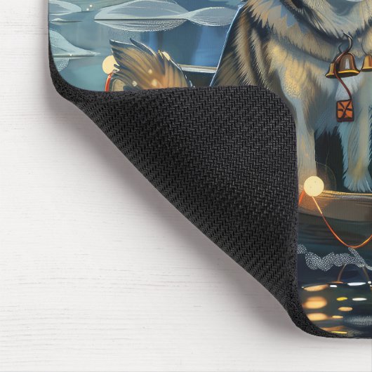 アラスカンマラムートクリスマスフェスティバル航海 マウスパッド (コーナー)