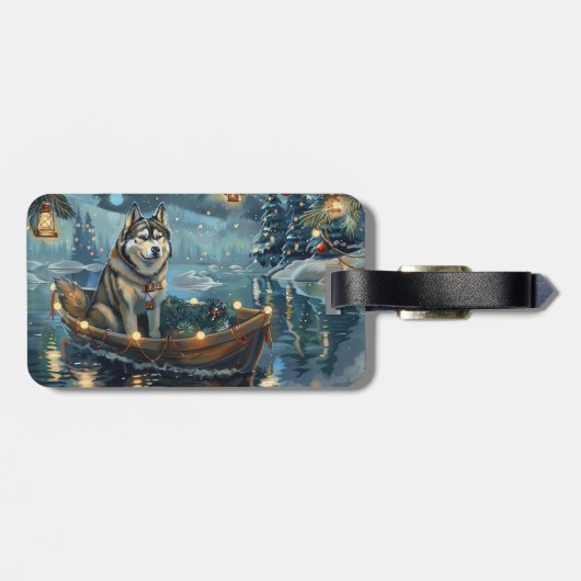 アラスカンマラムートクリスマスフェスティバル航海 ラゲッジタグ (裏面横)