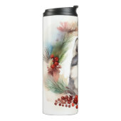 アラスカンマラムートクリスマスリースフェスティバルカップ タンブラー (回転左)