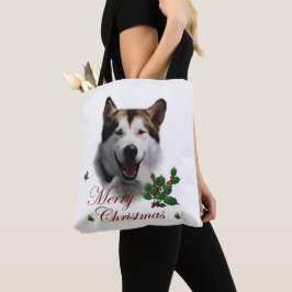 アラスカンマラムートクリスマス トートバッグ
