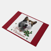 アラスカンマラムートクリスマス ドアマット (アングル)