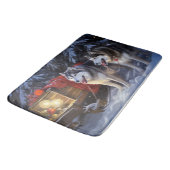 アラスカンマラムートスノースイードライドクリスマス バスマット (アングル)