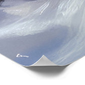 アラスカンマラムートスノースイードライドクリスマス ポスター (角)