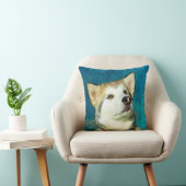 アラスカンマラムートドッグアート クッション (椅子)