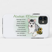 アラスカンマラムートドッグアート Case-Mate iPhoneケース (裏面(横))