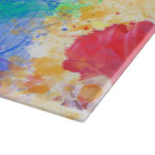 アラスカンマラムートドッグウォーターカラーアートポートレート カッティングボード (角)