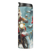 アラスカンマラムートドッグオートバイクリスマス タンブラー (回転右)