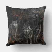 アラスカンマラムートハロウィンナイトドギーディライト クッション (裏面)