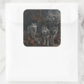 アラスカンマラムートハロウィンナイトドギーディライト スクエアシール (バッグ)